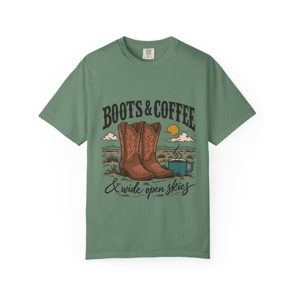 Boots & Coffee Country Western T-Shirt