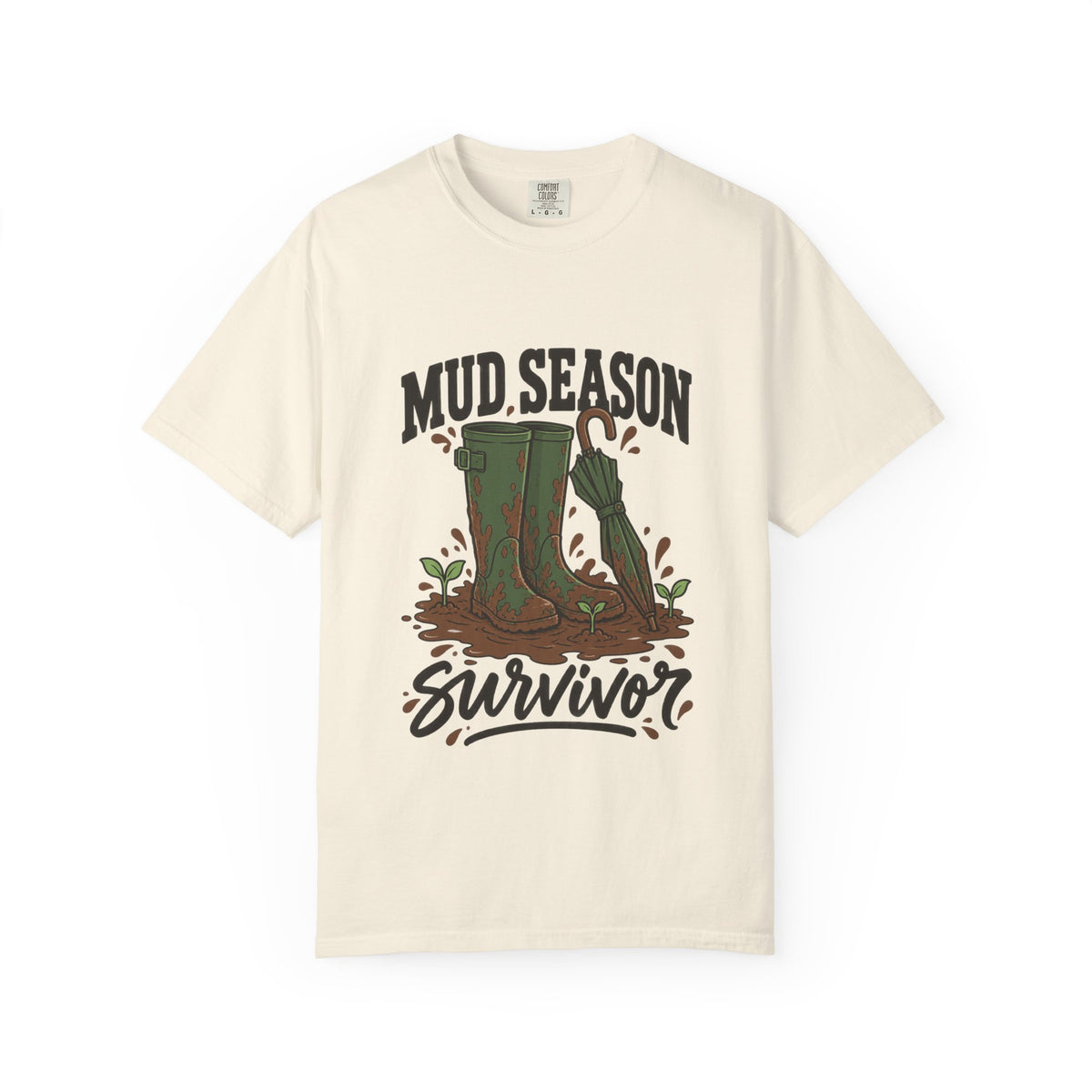 Mud Season Survivor Graphic T-Shirt