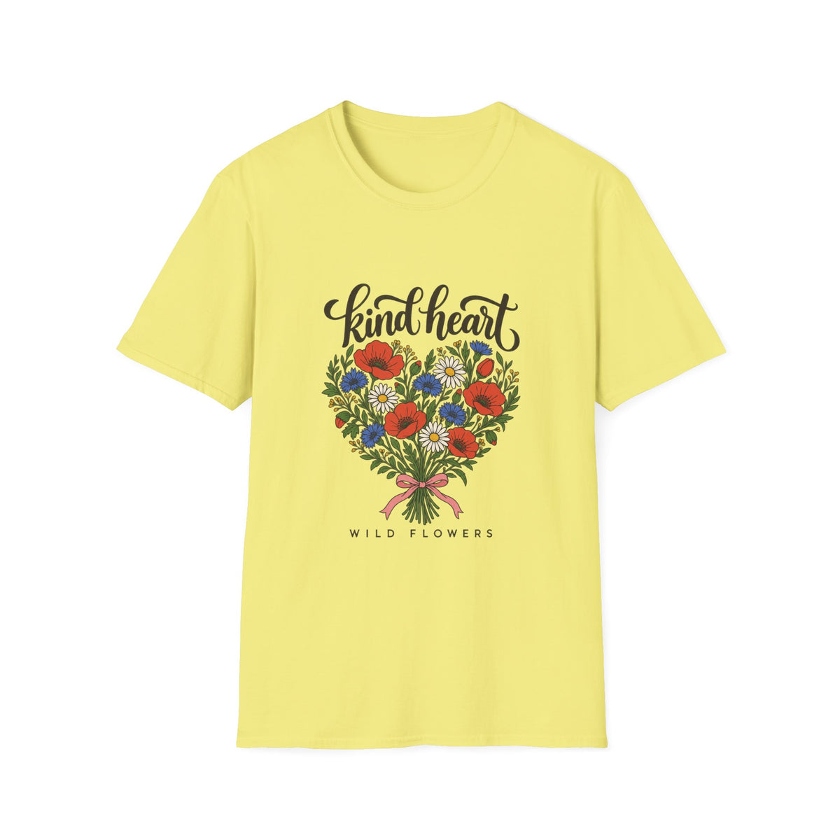 Kind Heart Wildflower Bouquet T-Shirt