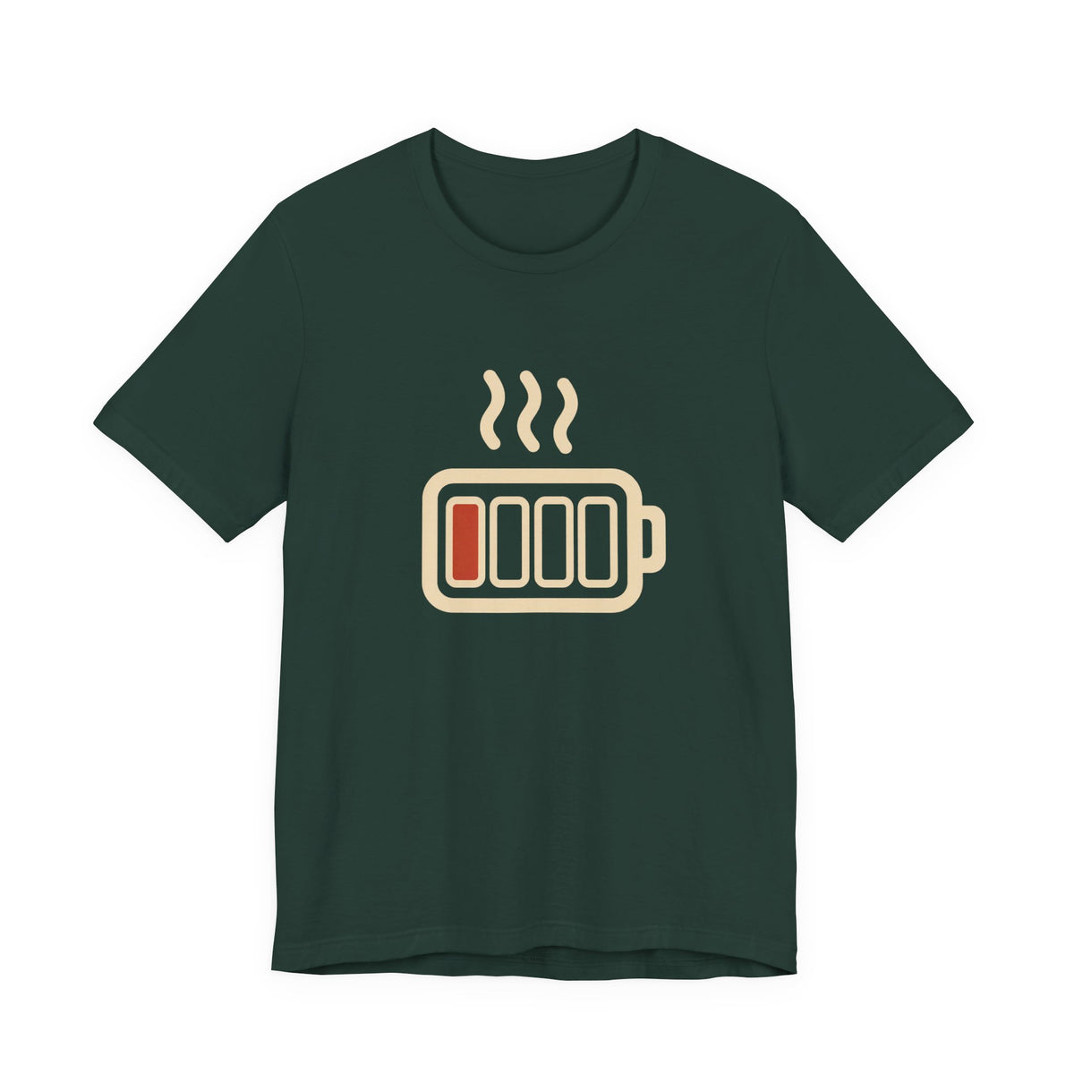 Steaming Battery Icon Graphic T-Shirt