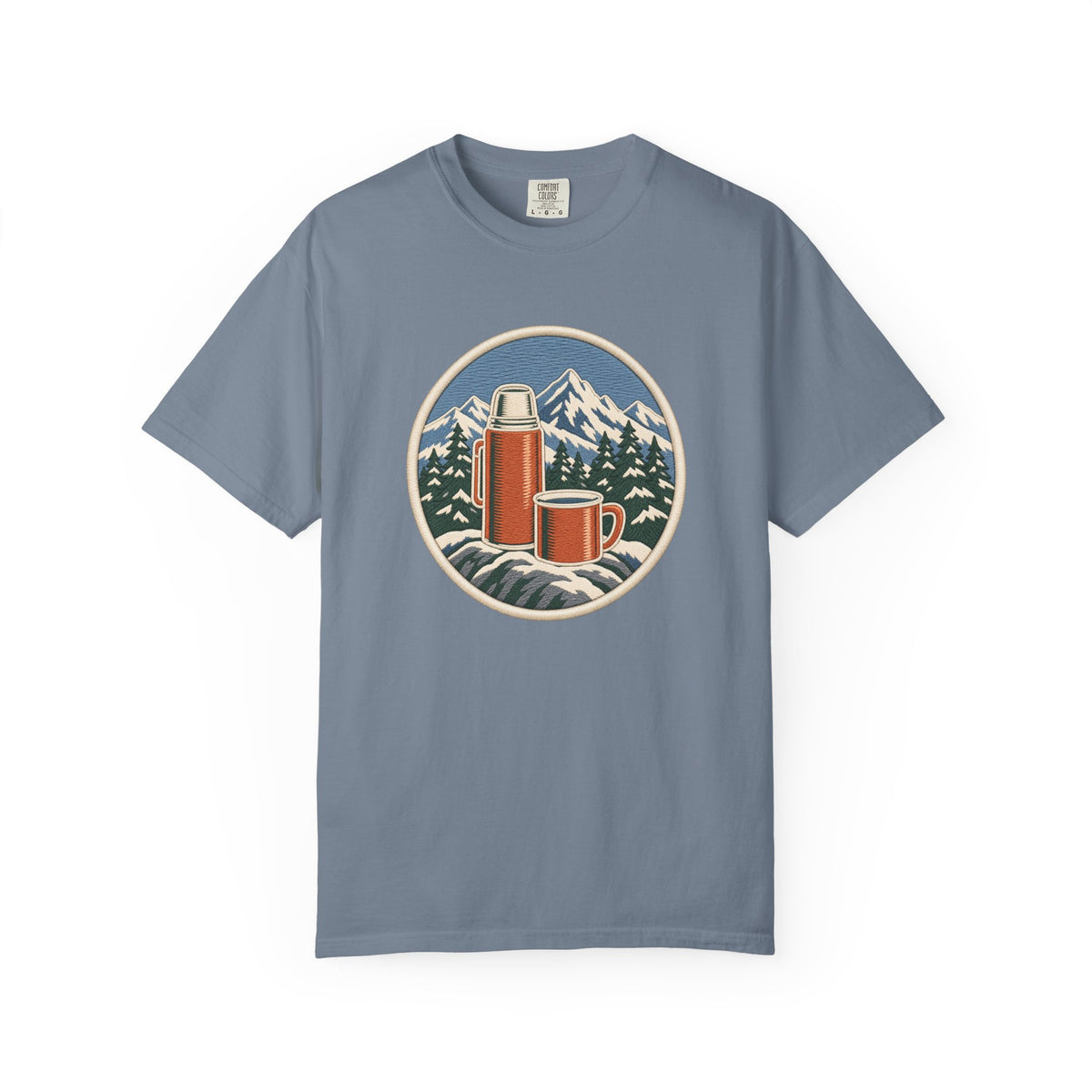 Mountain Camping Thermos and Mug T-Shirt