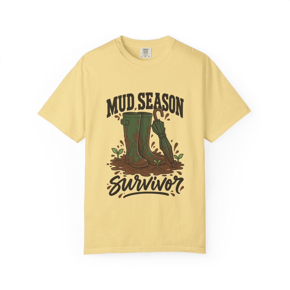 Mud Season Survivor Graphic T-Shirt