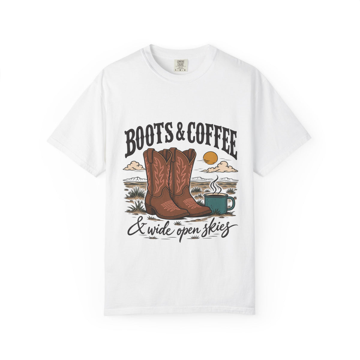 Boots & Coffee Country Western T-Shirt