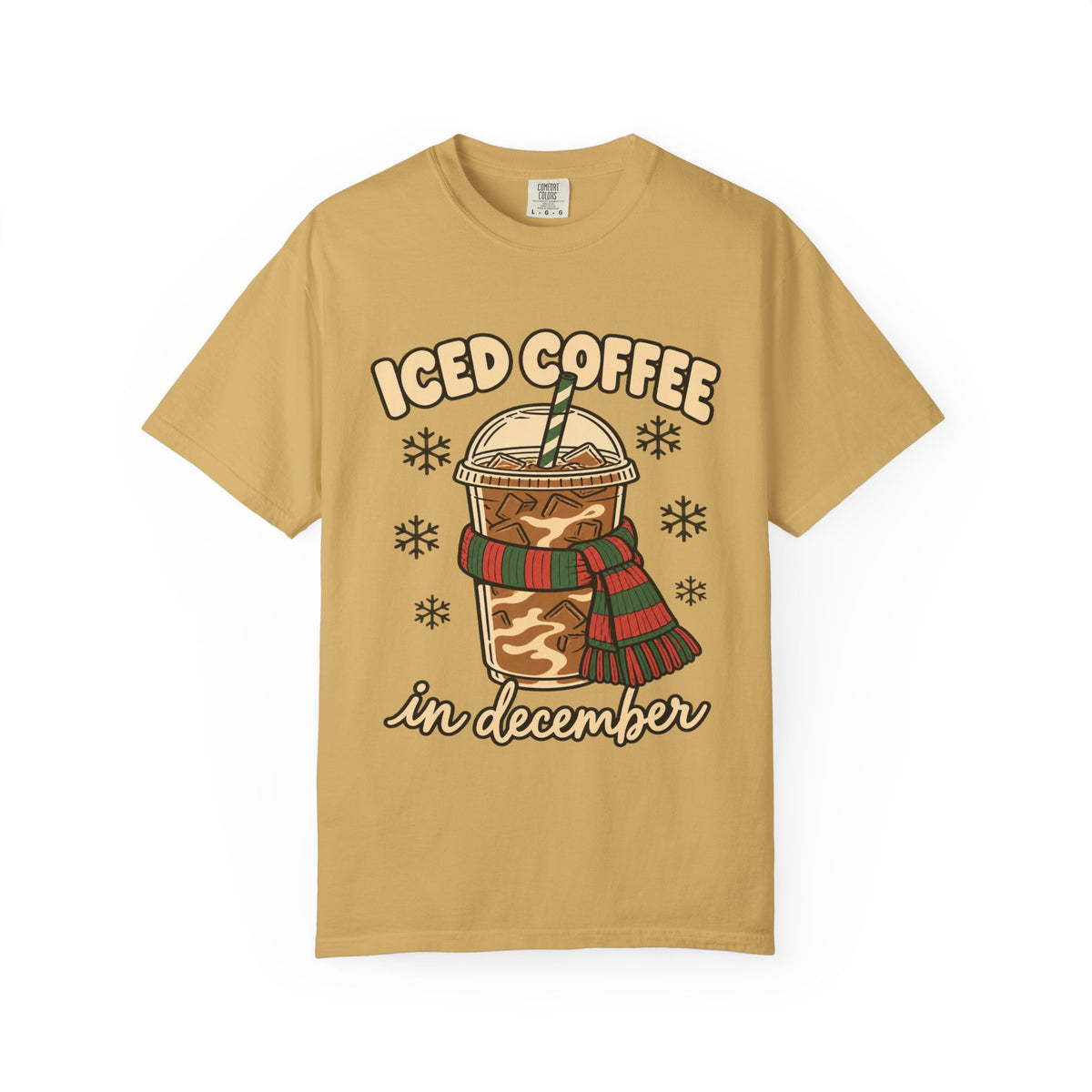 Iced Coffee in December Christmas T-Shirt