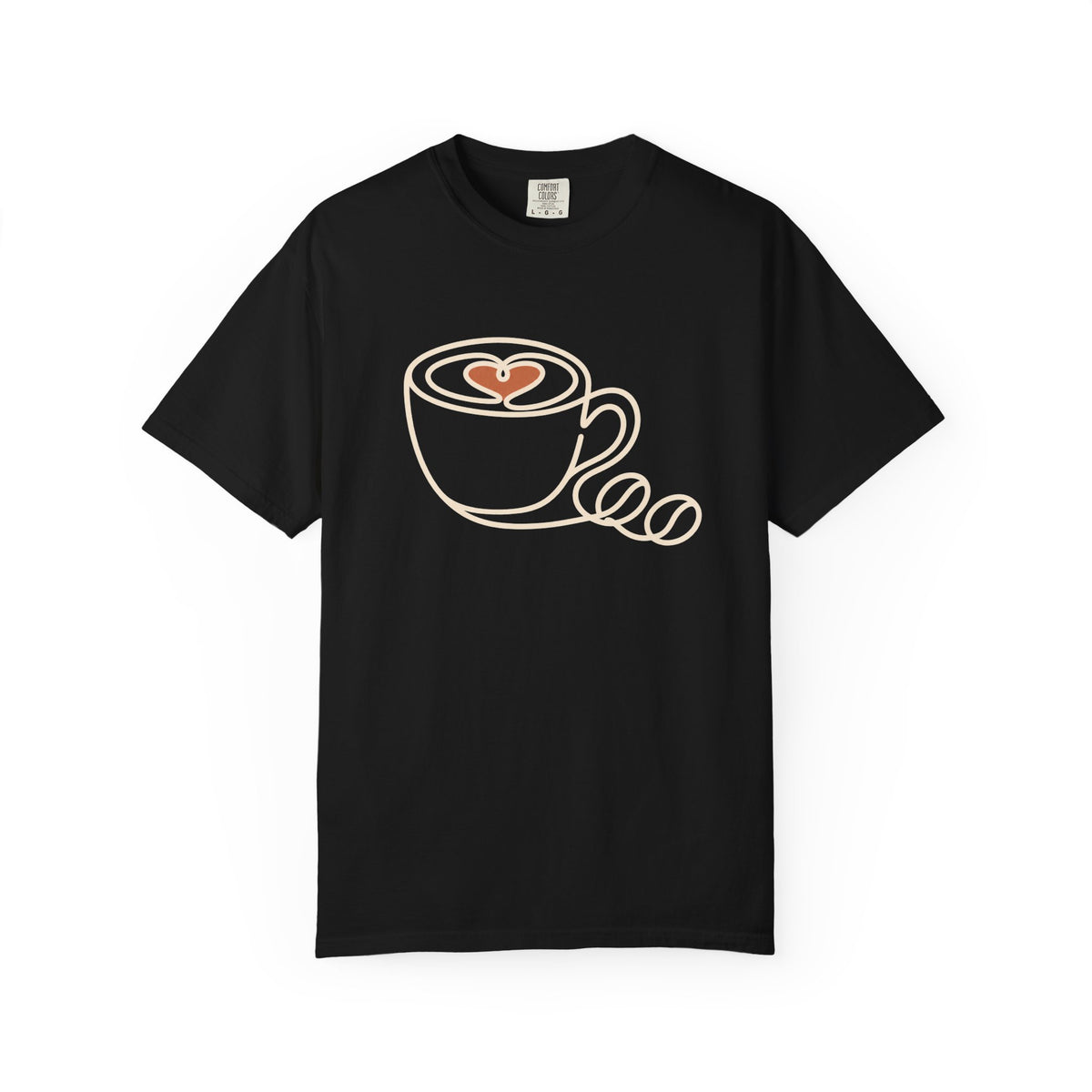 Minimalist Coffee Line Art T-Shirt