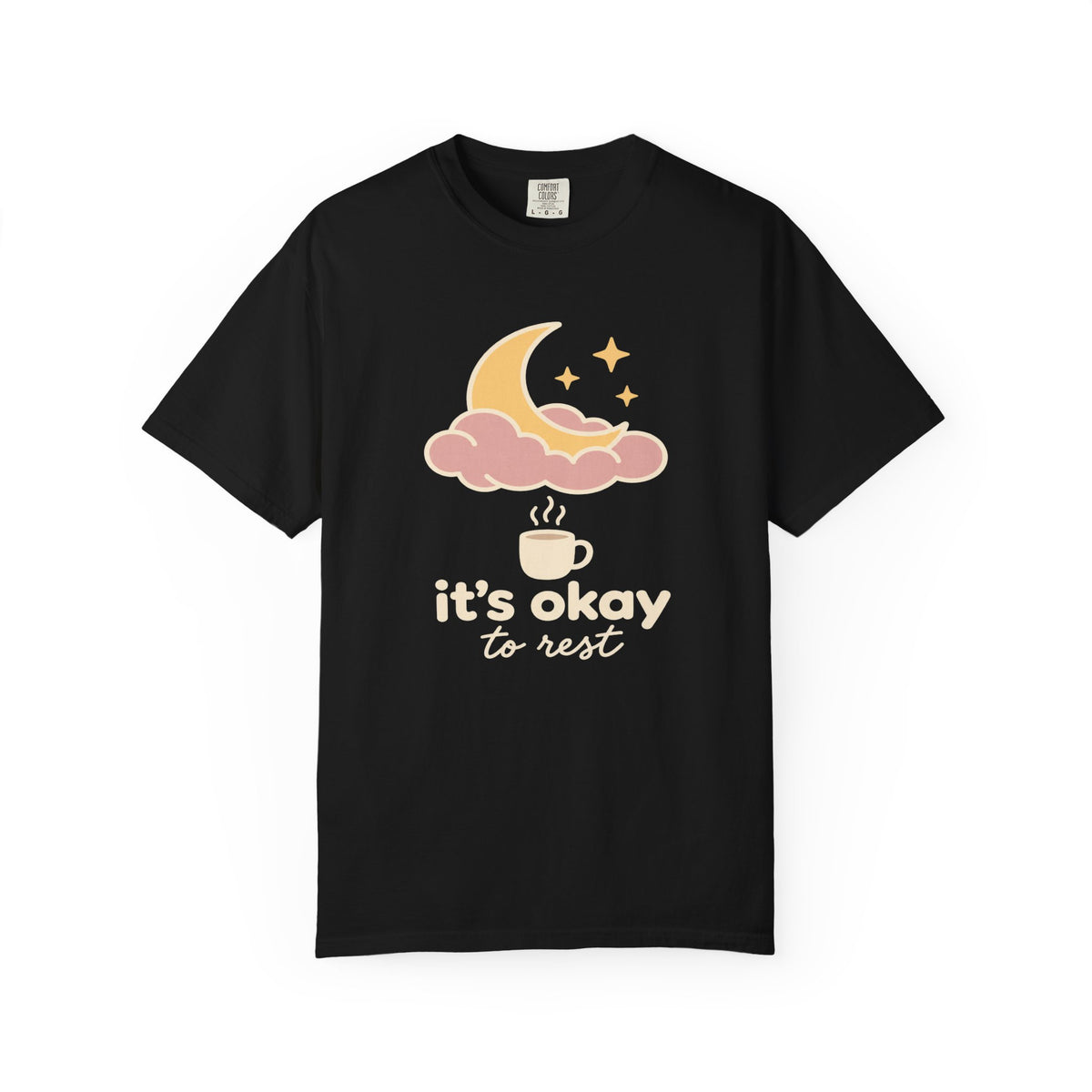 It’s Okay to Rest Moon & Coffee T-Shirt