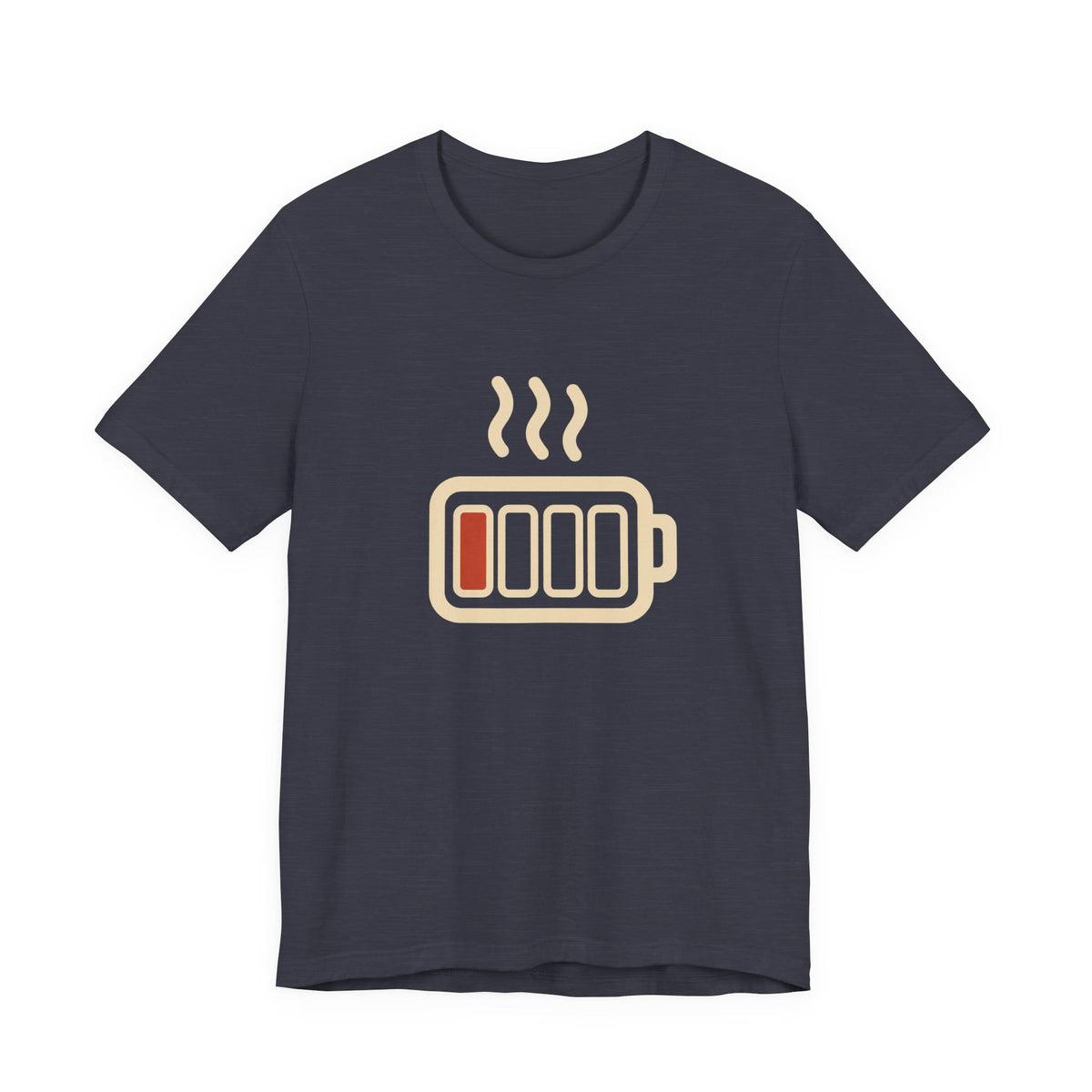 Steaming Battery Icon Graphic T-Shirt