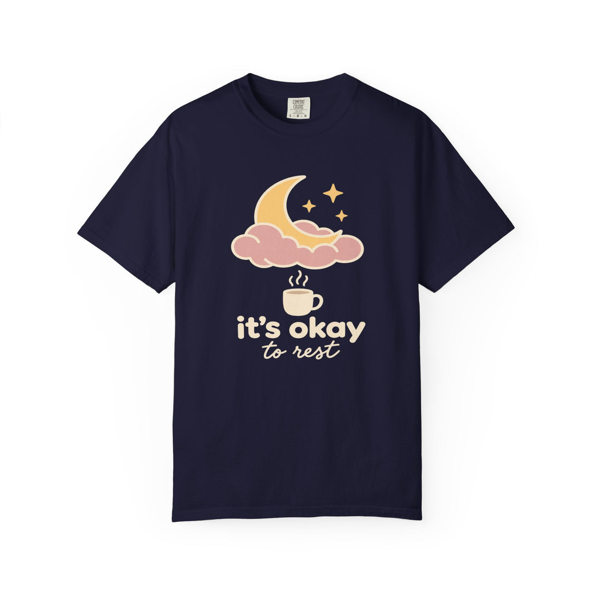 It’s Okay to Rest Moon & Coffee T-Shirt