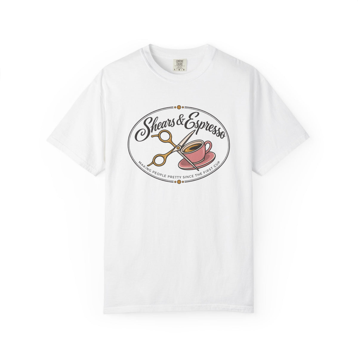 Shears and Espresso Hair Stylist T-Shirt