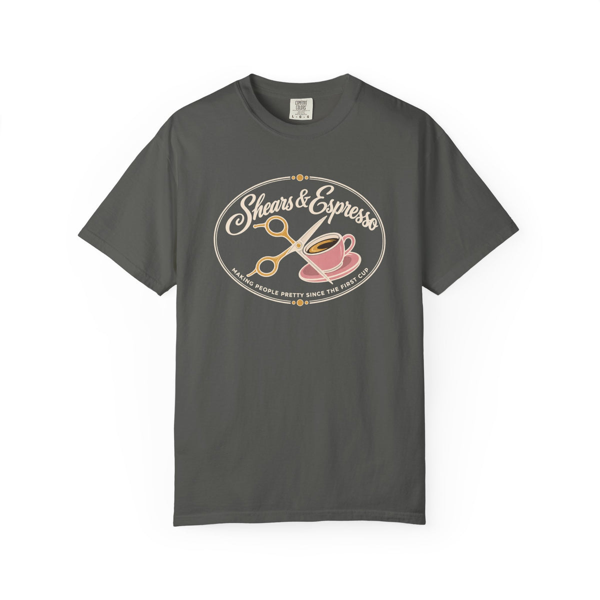Shears and Espresso Hair Stylist T-Shirt