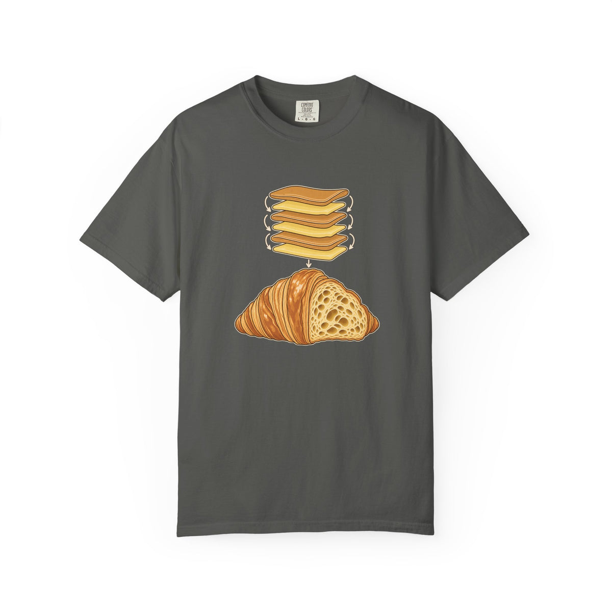 Croissant Lamination Diagram T-Shirt
