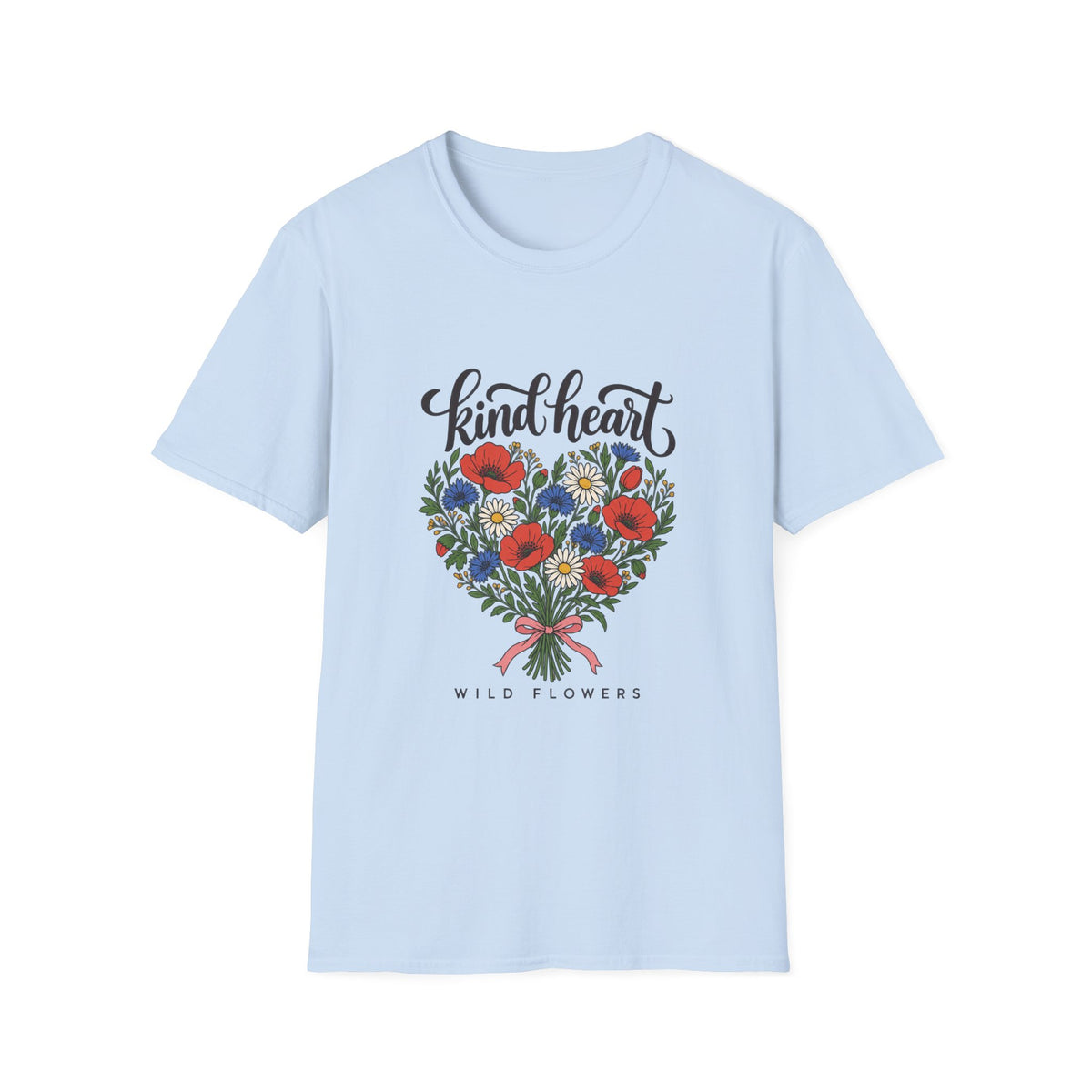 Kind Heart Wildflower Bouquet T-Shirt