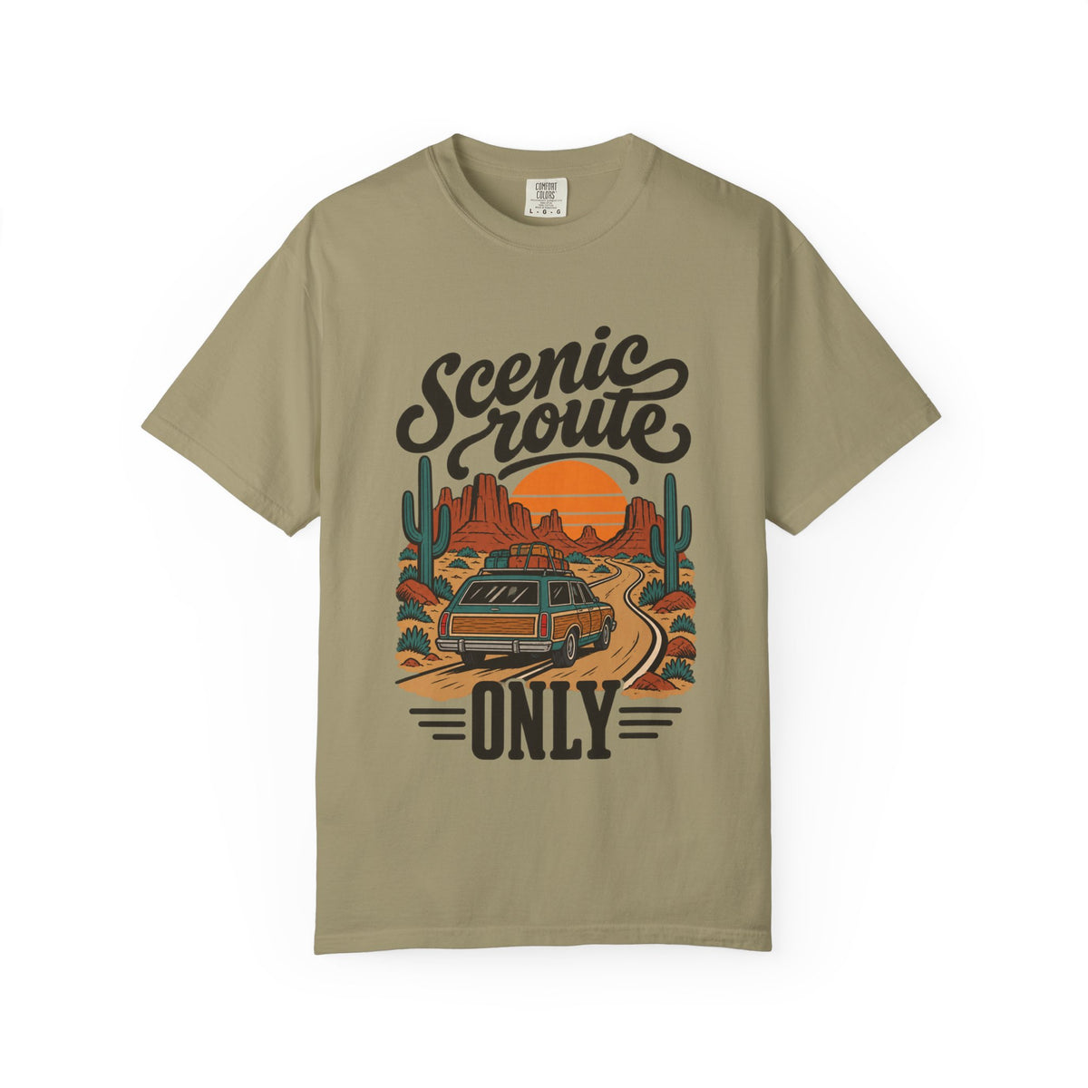 Scenic Route Only Vintage Road Trip T-Shirt
