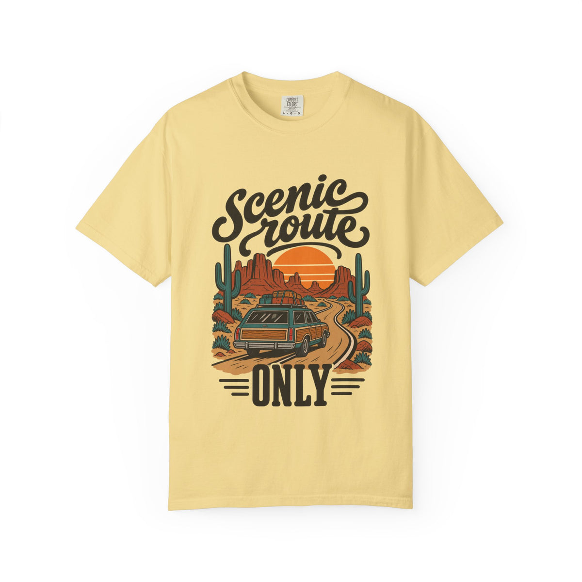 Scenic Route Only Vintage Road Trip T-Shirt