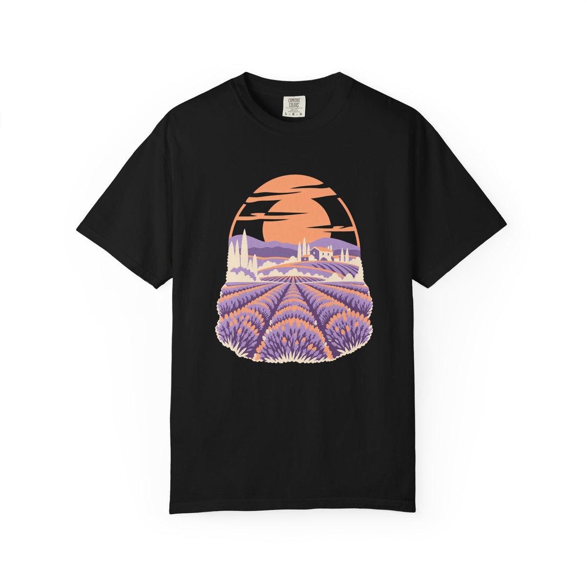 Lavender Fields Sunset T-Shirt