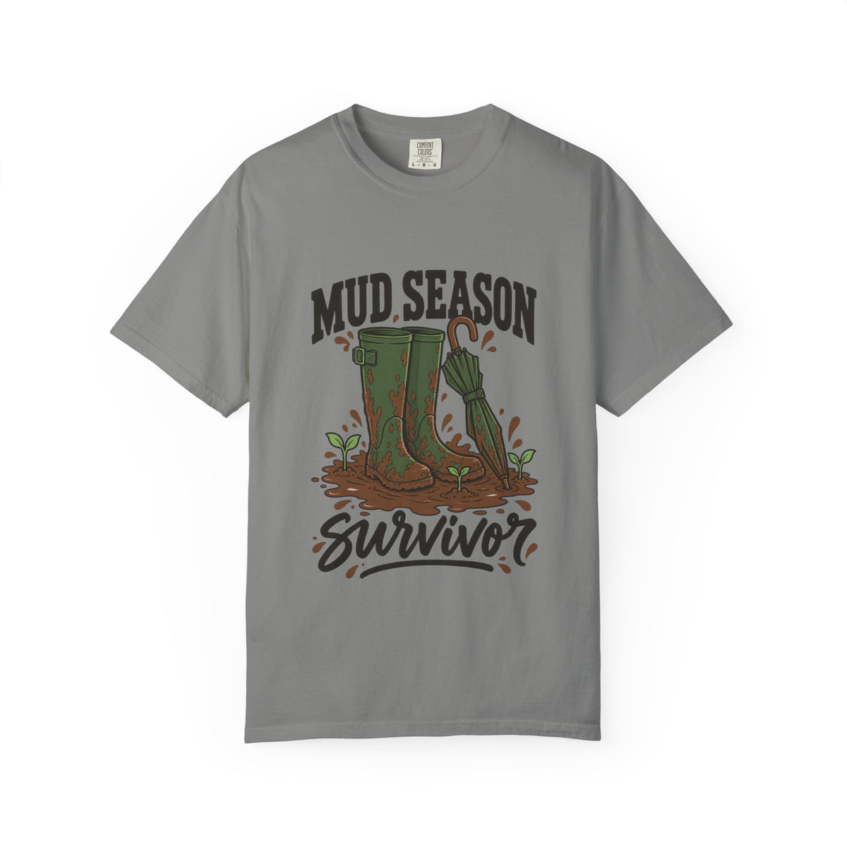 Mud Season Survivor Graphic T-Shirt