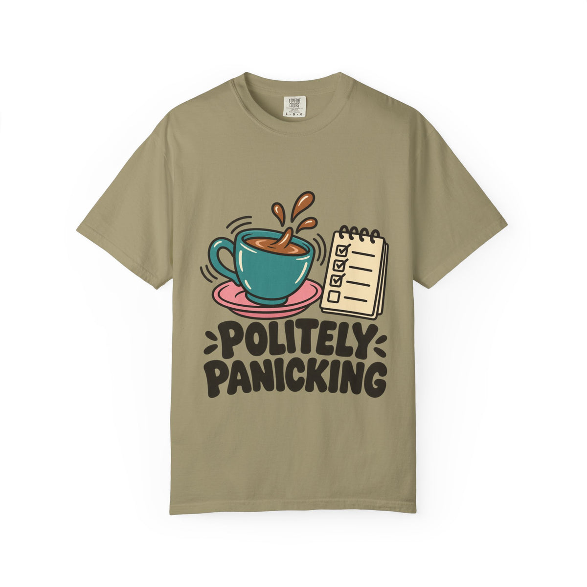 Politely Panicking Coffee Checklist T-Shirt