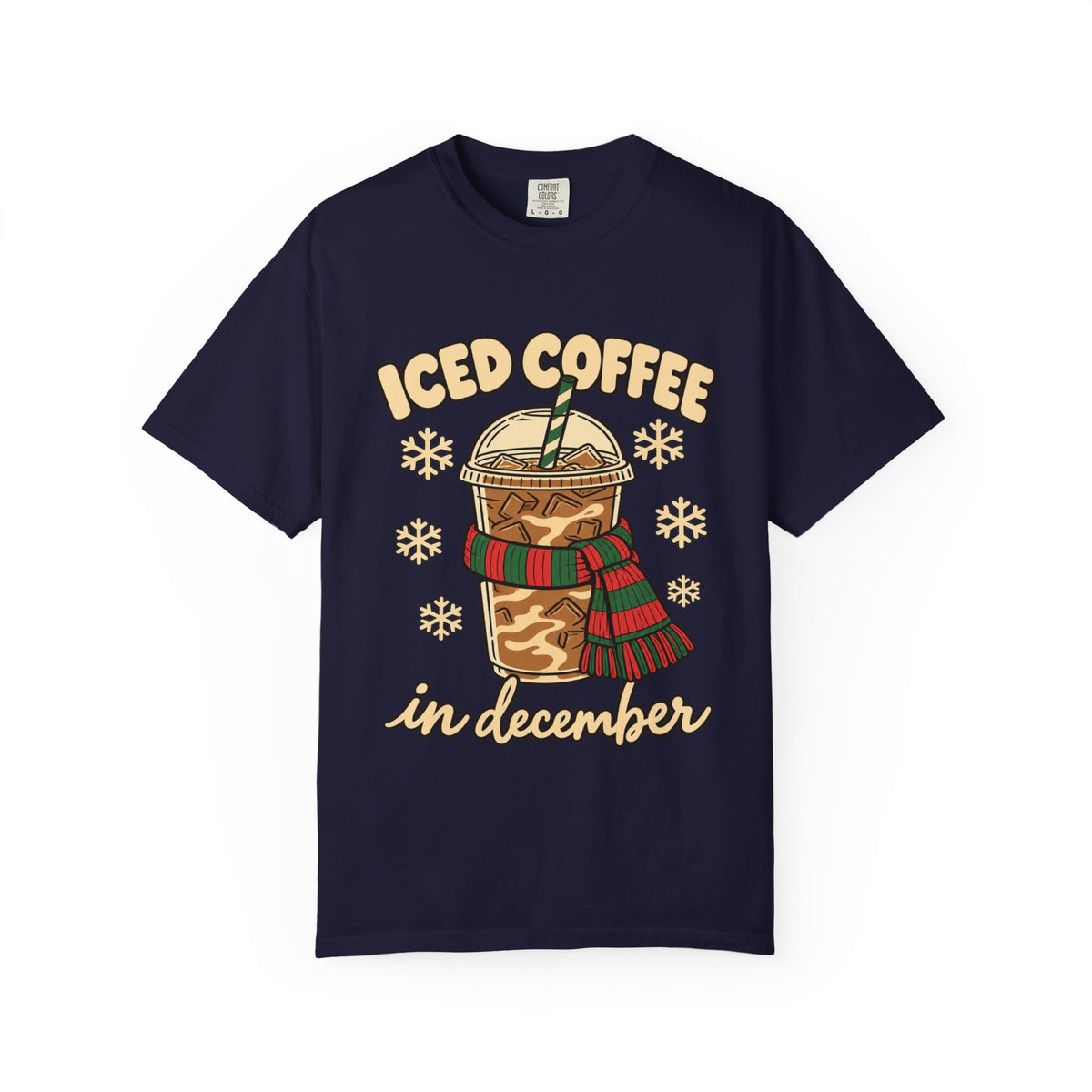 Iced Coffee in December Christmas T-Shirt