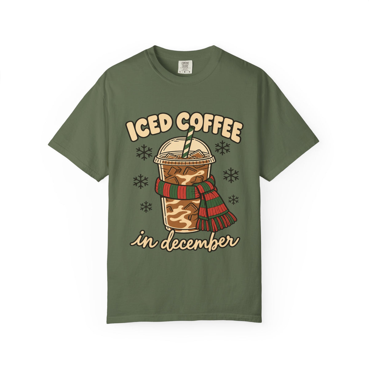 Iced Coffee in December Christmas T-Shirt