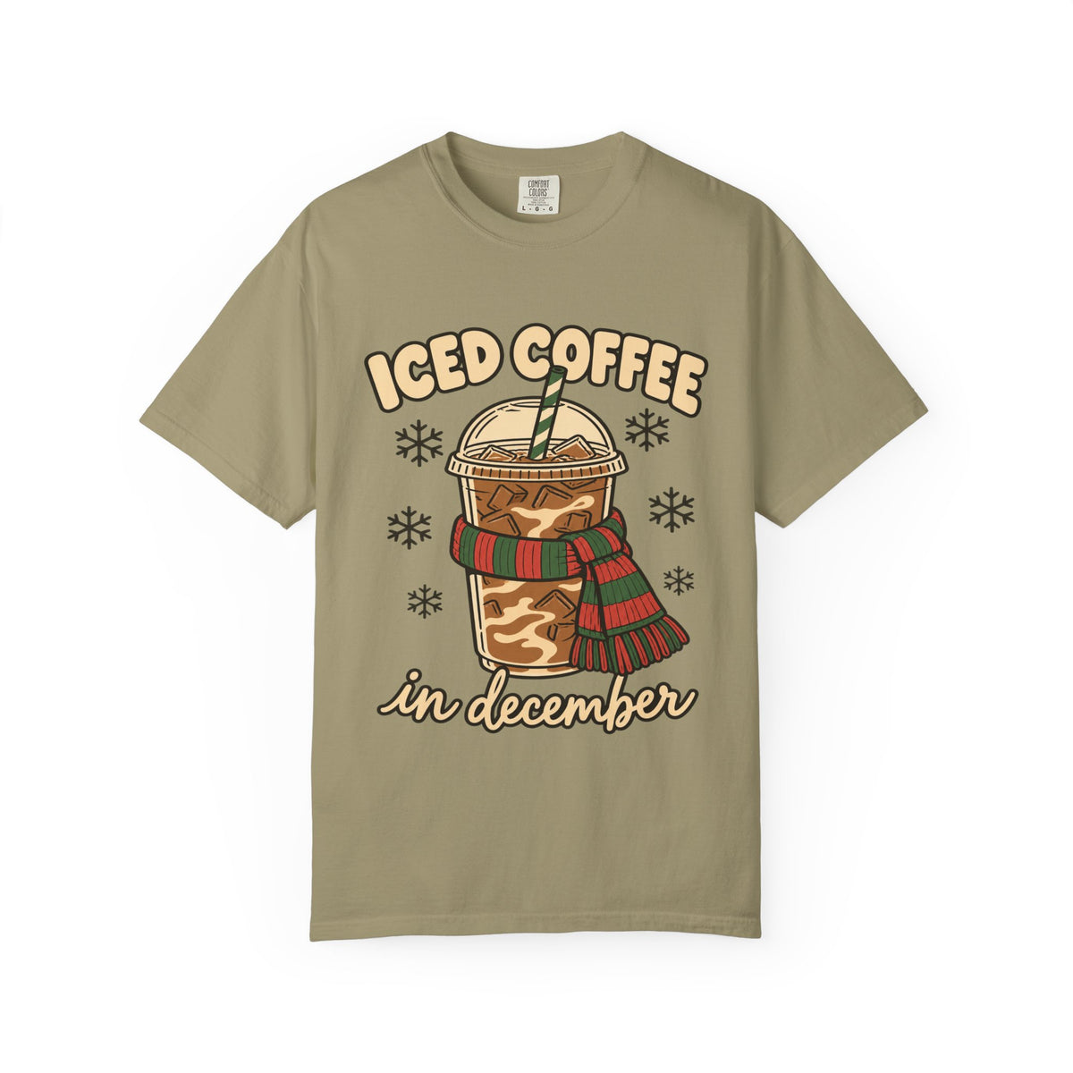 Iced Coffee in December Christmas T-Shirt