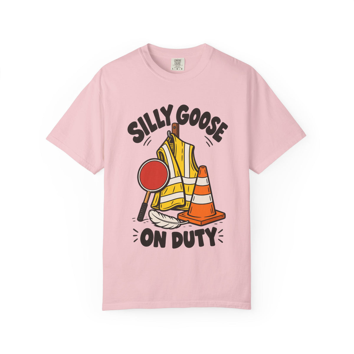 Silly Goose On Duty Construction T-Shirt