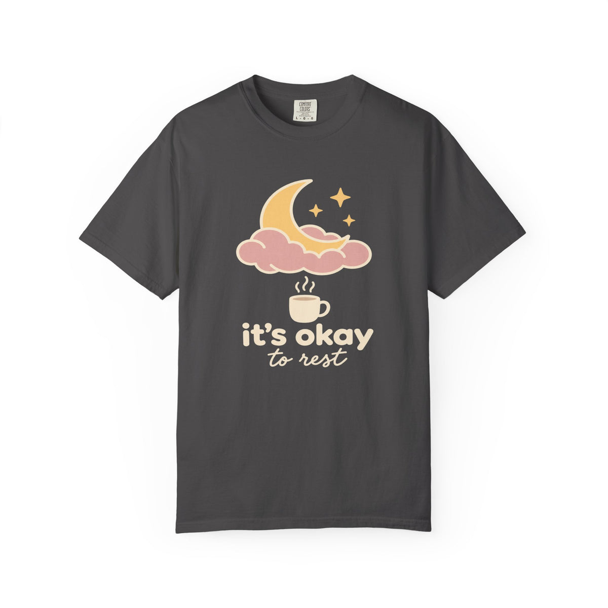 It’s Okay to Rest Moon & Coffee T-Shirt