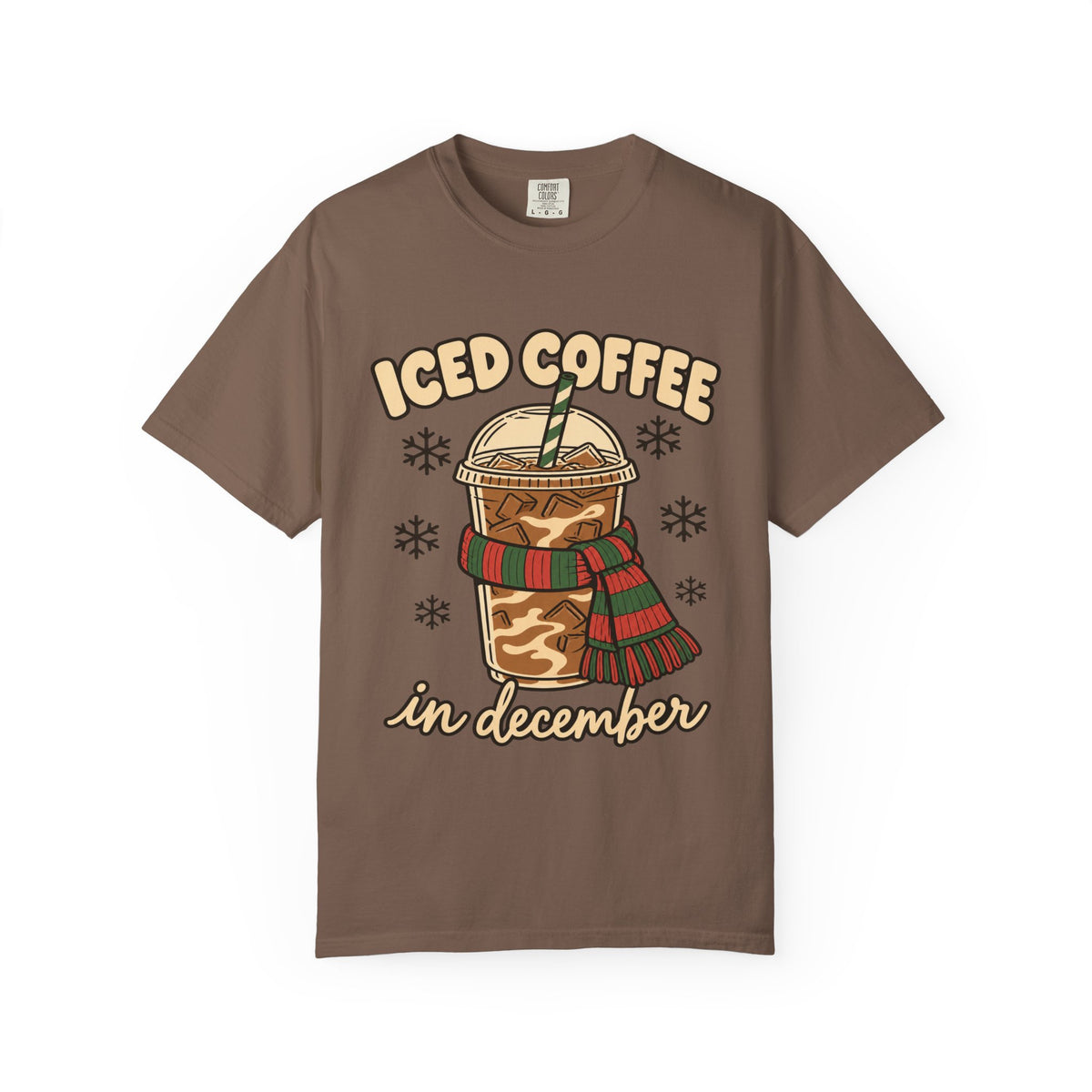 Iced Coffee in December Christmas T-Shirt