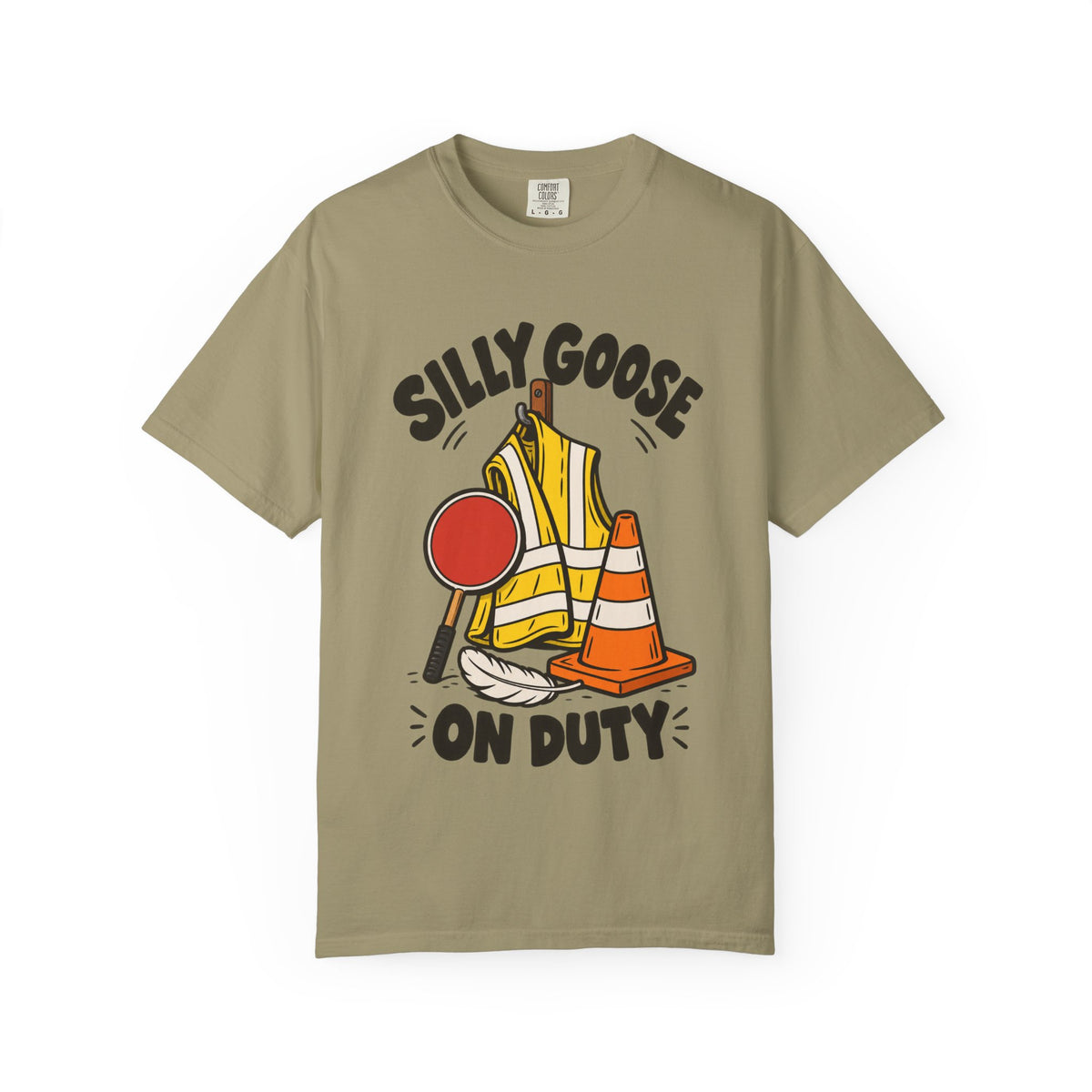 Silly Goose On Duty Construction T-Shirt