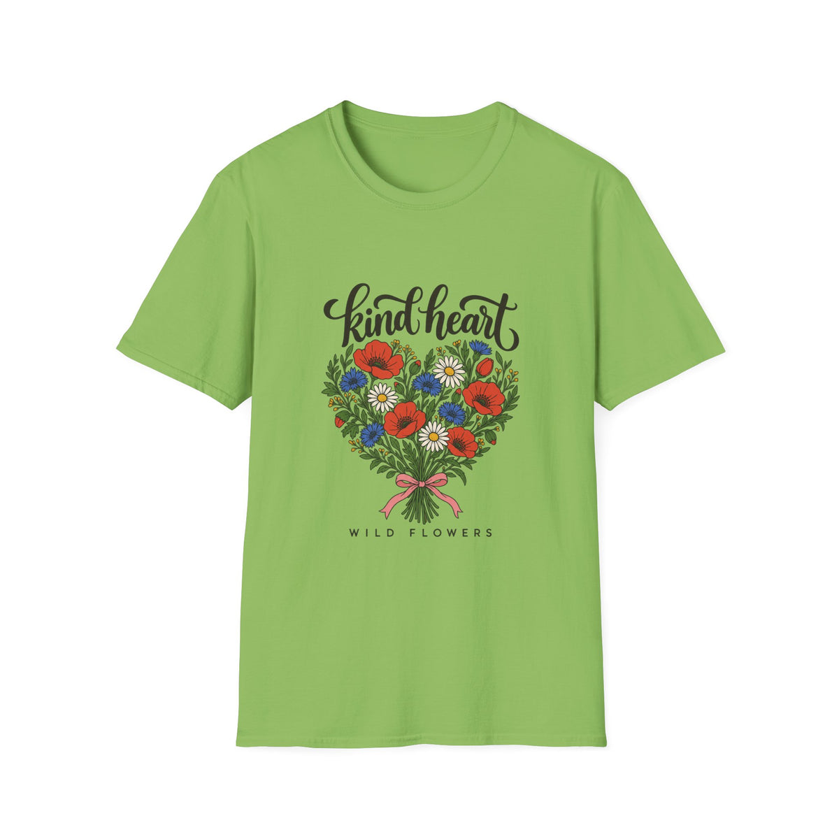 Kind Heart Wildflower Bouquet T-Shirt