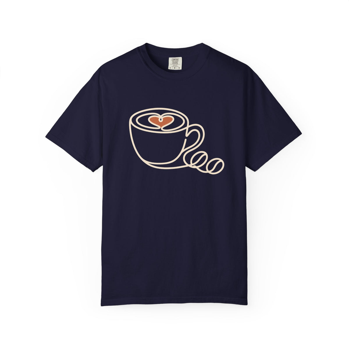 Minimalist Coffee Line Art T-Shirt