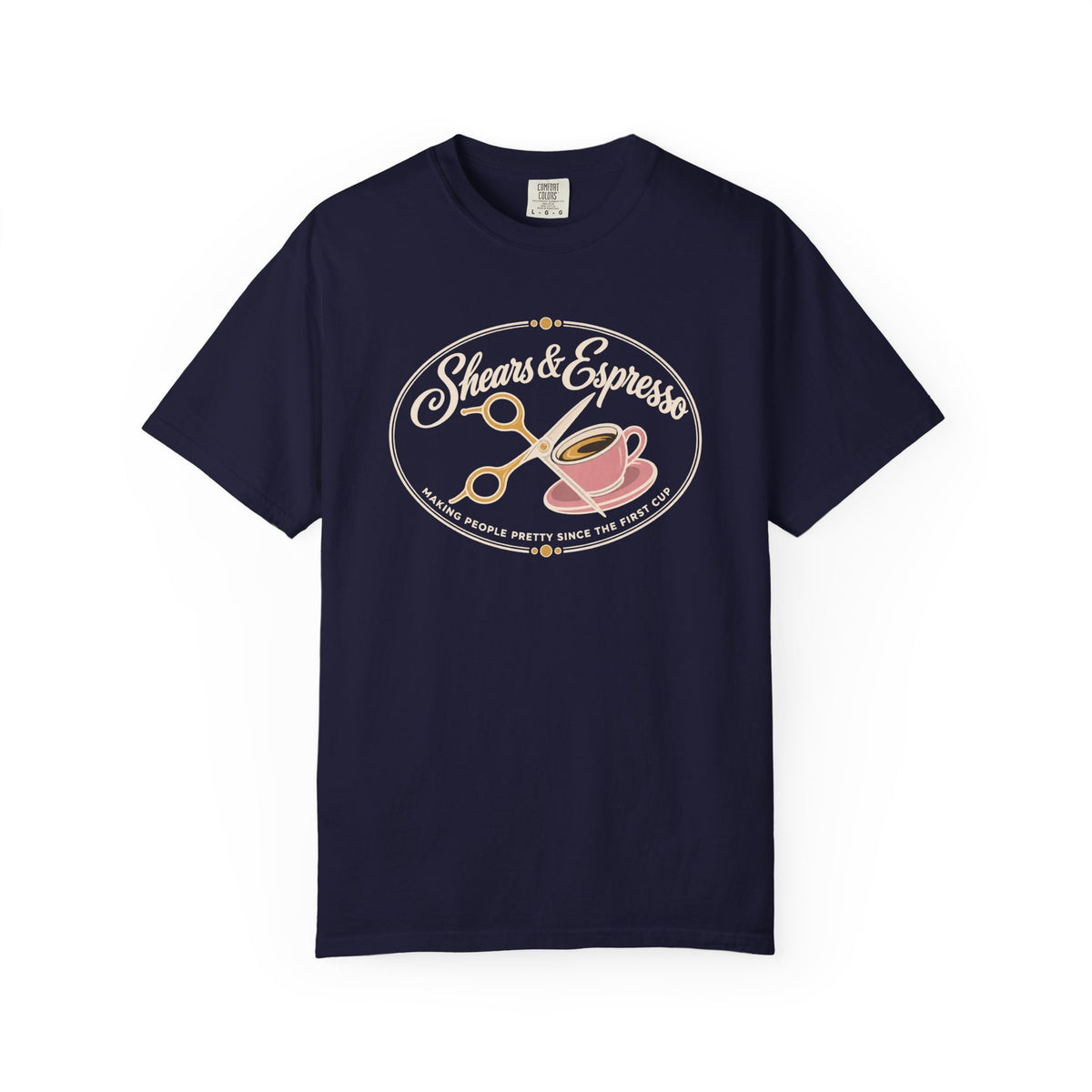 Shears and Espresso Hair Stylist T-Shirt