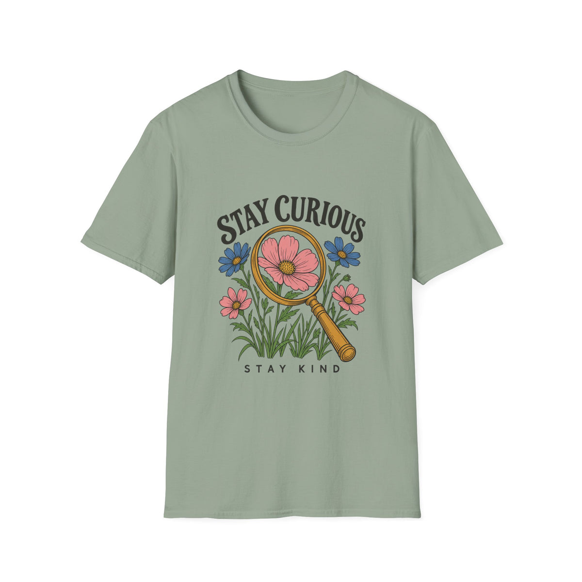 Stay Curious Stay Kind Floral T-Shirt