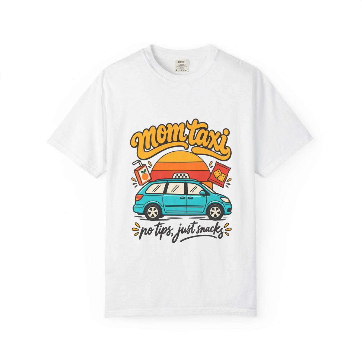 Mom Taxi Road Trip T-Shirt – “No Trips, Just Snacks”