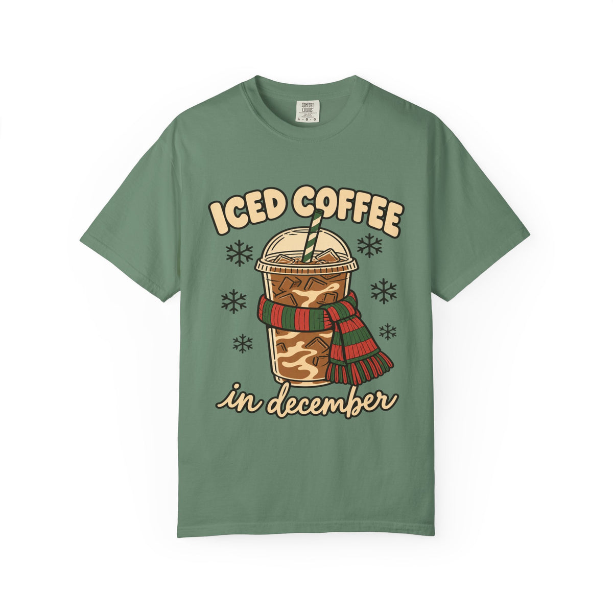 Iced Coffee in December Christmas T-Shirt