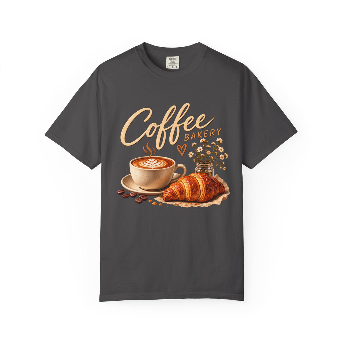 Coffee & Croissant Café Vibes T-Shirt