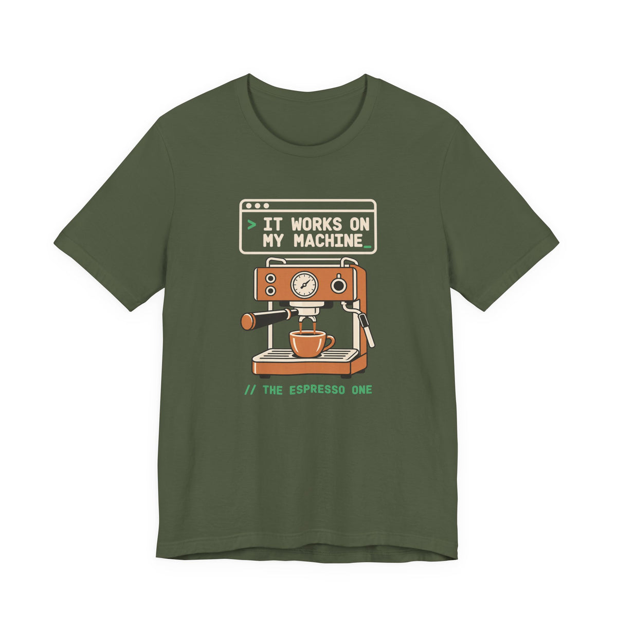 It Works on My Machine Espresso T-Shirt