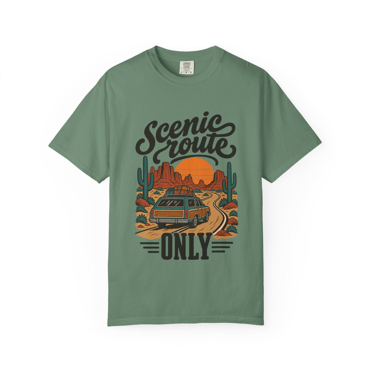 Scenic Route Only Vintage Road Trip T-Shirt