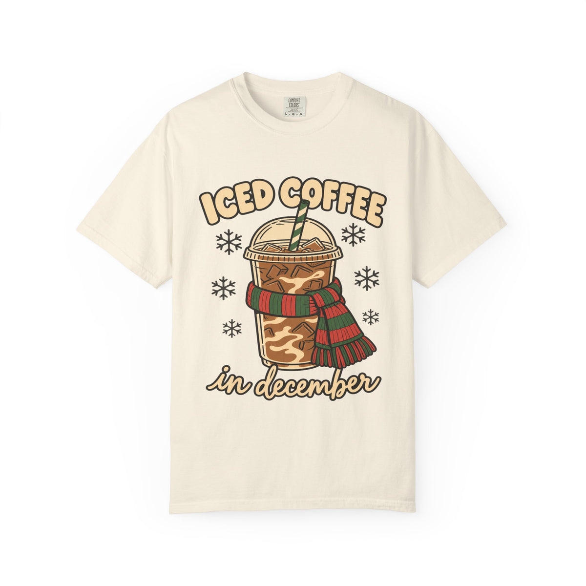 Iced Coffee in December Christmas T-Shirt