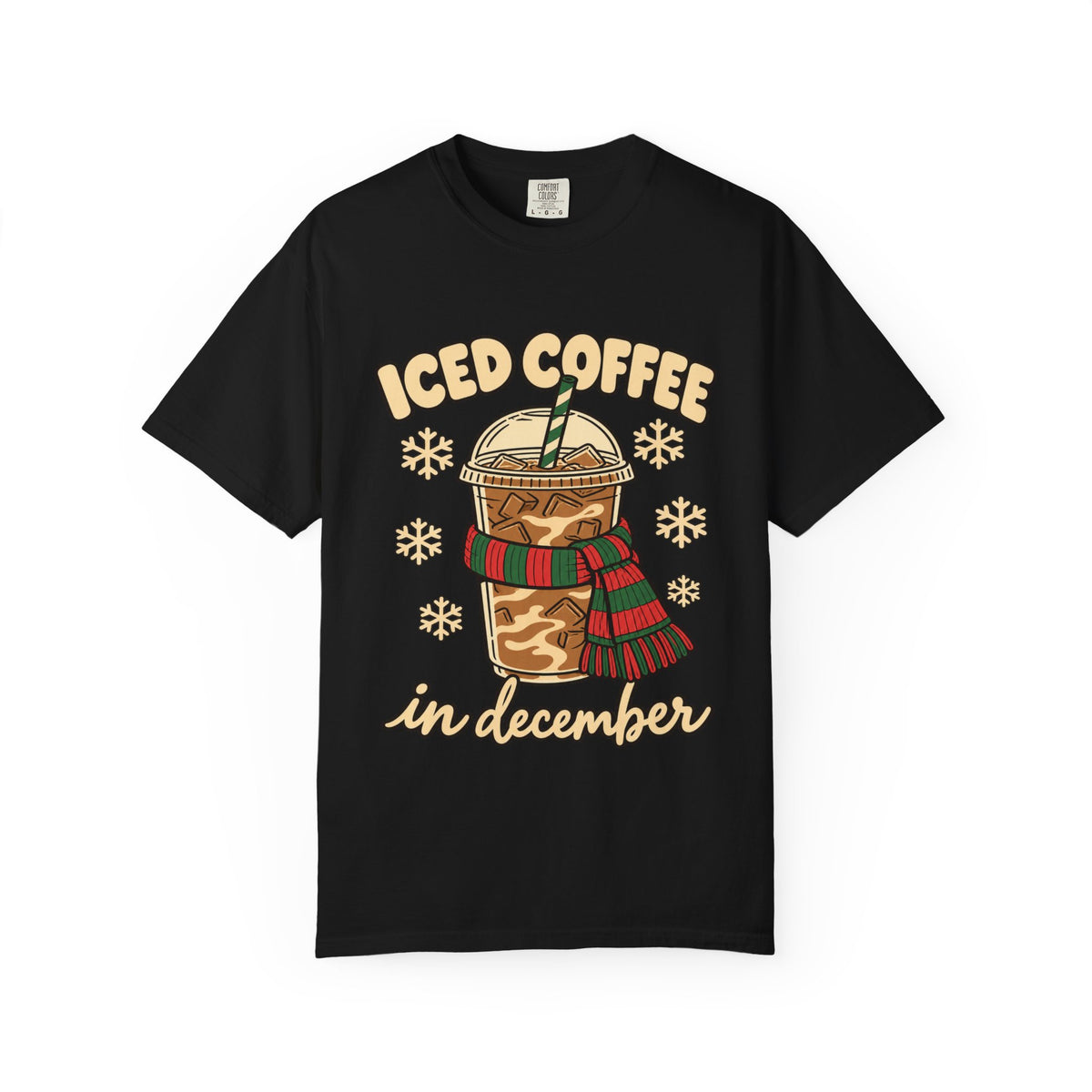 Iced Coffee in December Christmas T-Shirt