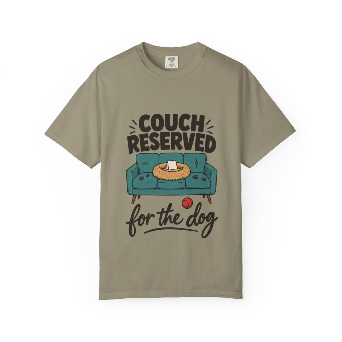 Couch Reserved for the Dog T-Shirt – Funny Dog Lover Graphic Tee