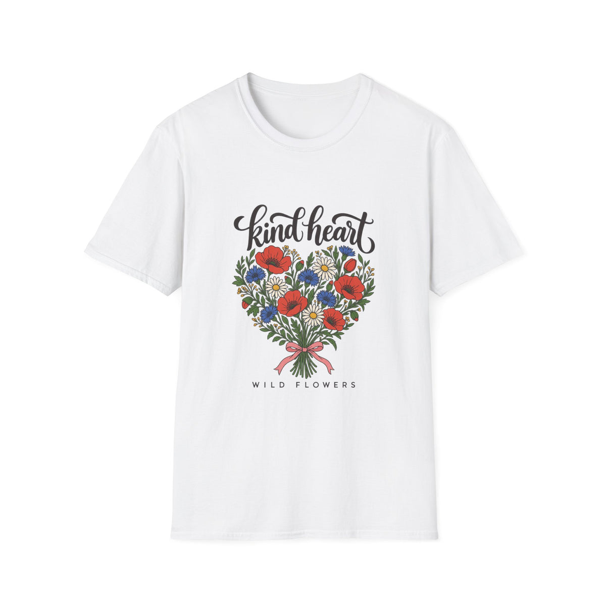 Kind Heart Wildflower Bouquet T-Shirt