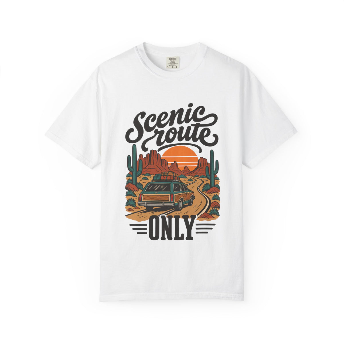 Scenic Route Only Vintage Road Trip T-Shirt