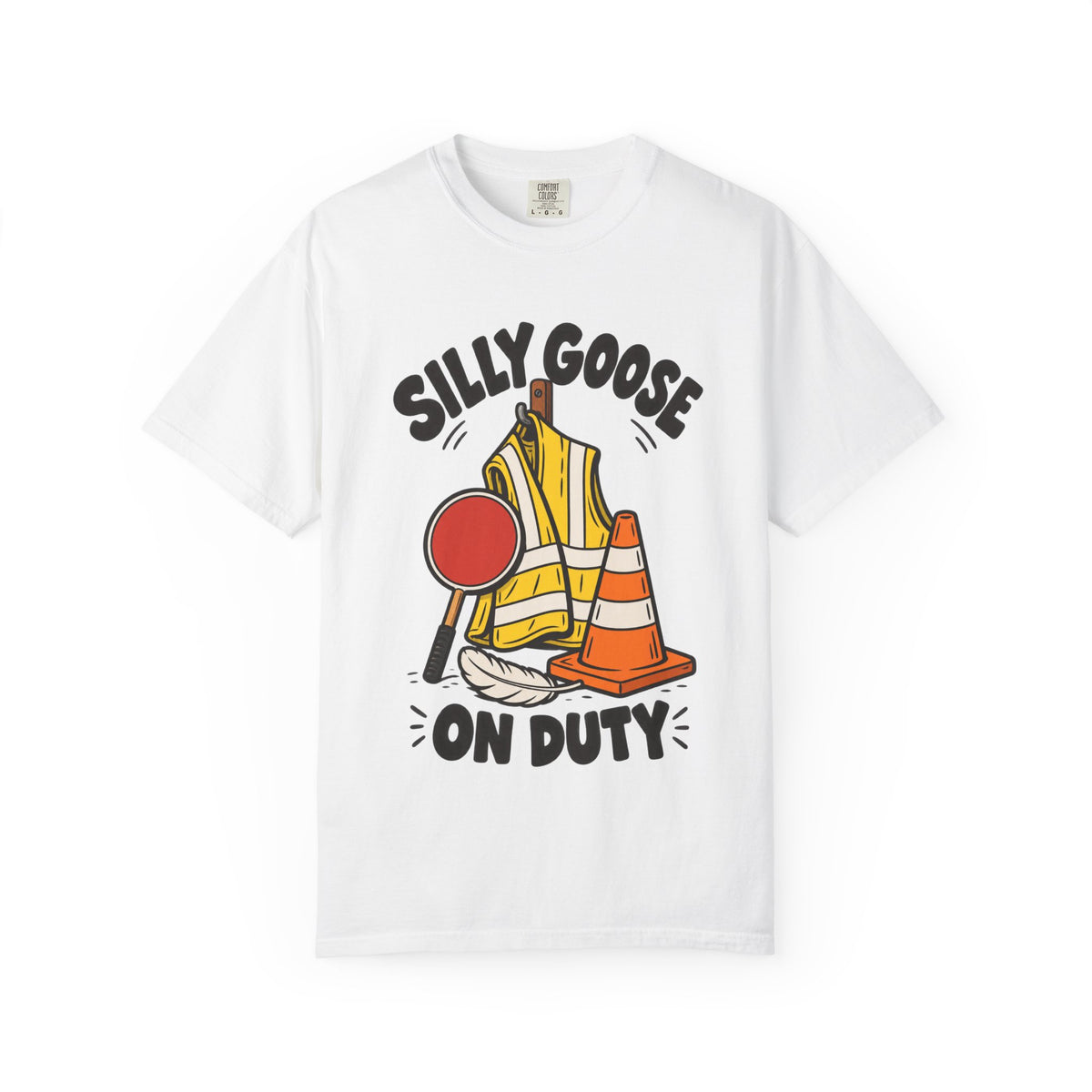 Silly Goose On Duty Construction T-Shirt