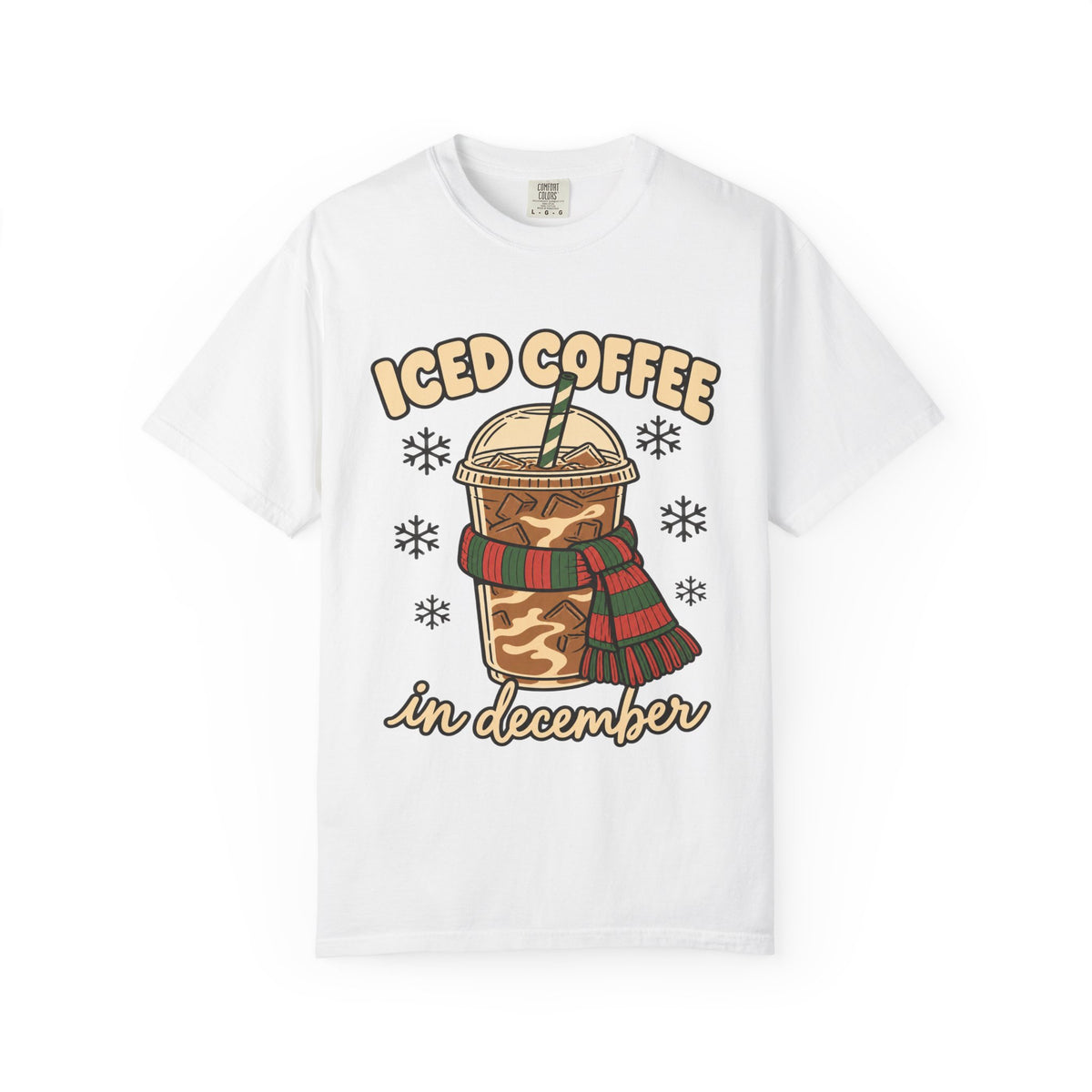 Iced Coffee in December Christmas T-Shirt