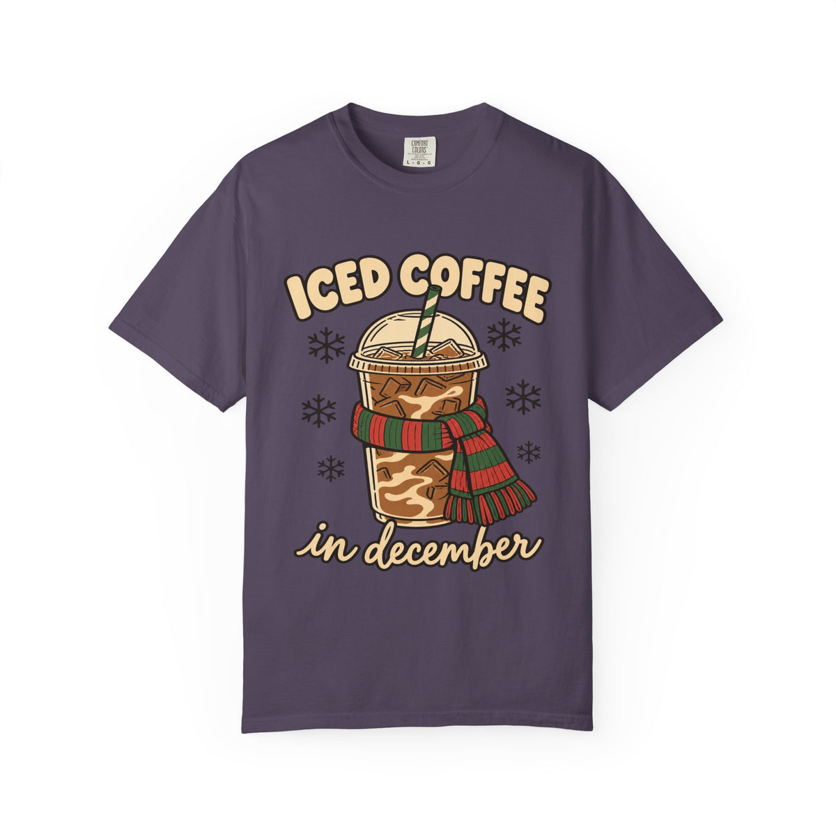 Iced Coffee in December Christmas T-Shirt