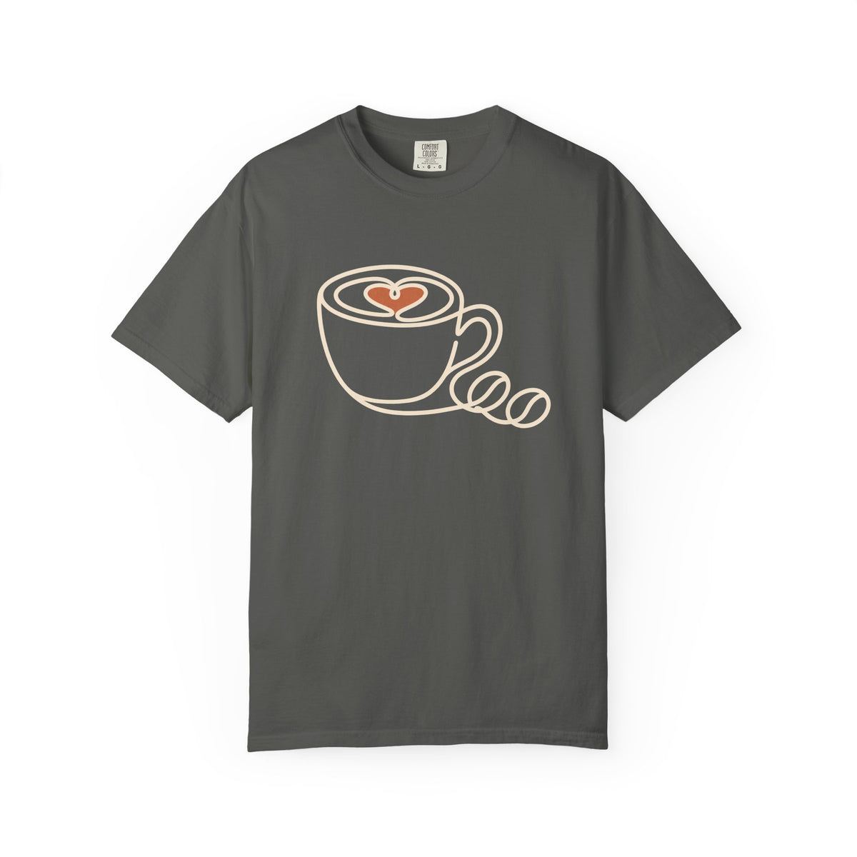 Minimalist Coffee Line Art T-Shirt