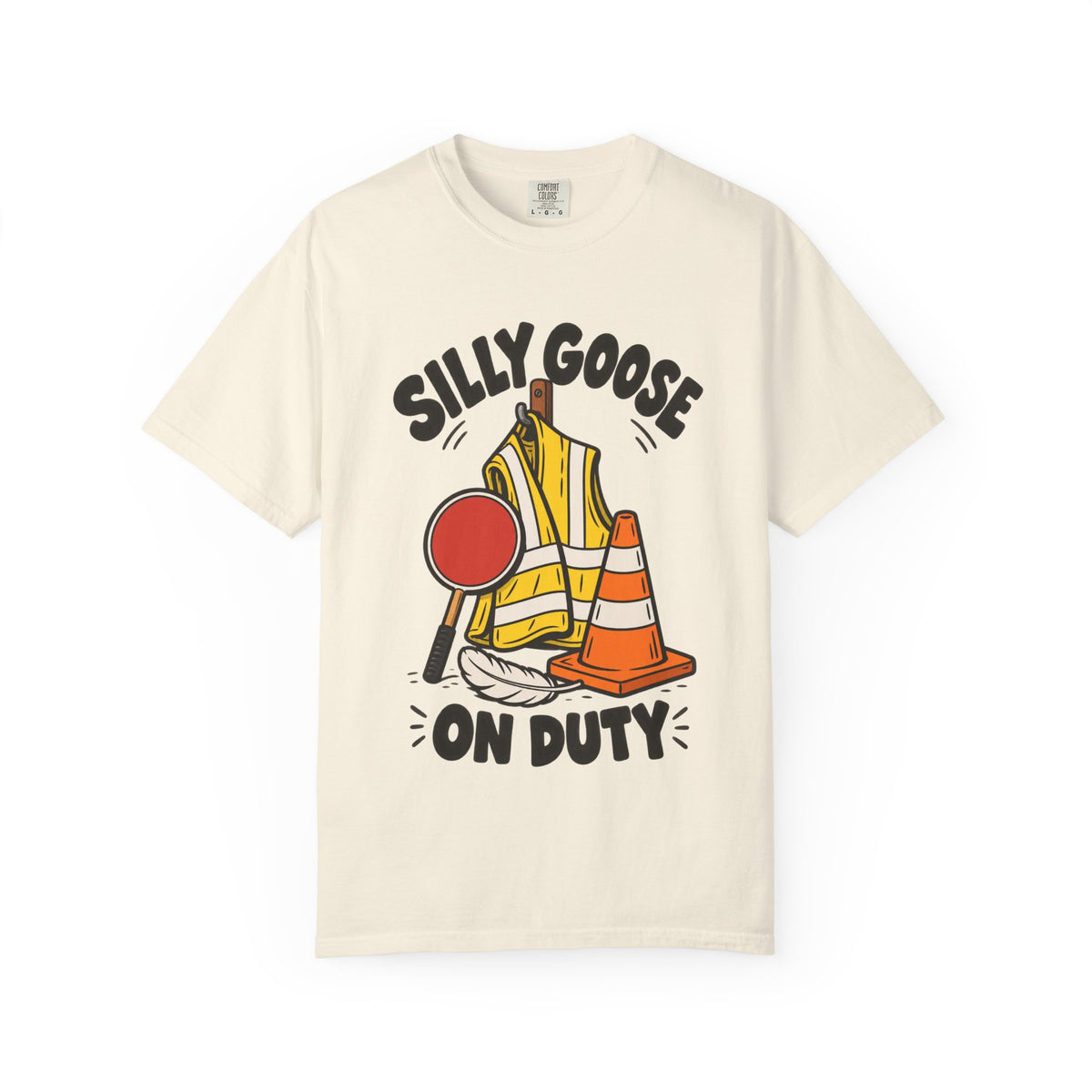 Silly Goose On Duty Construction T-Shirt