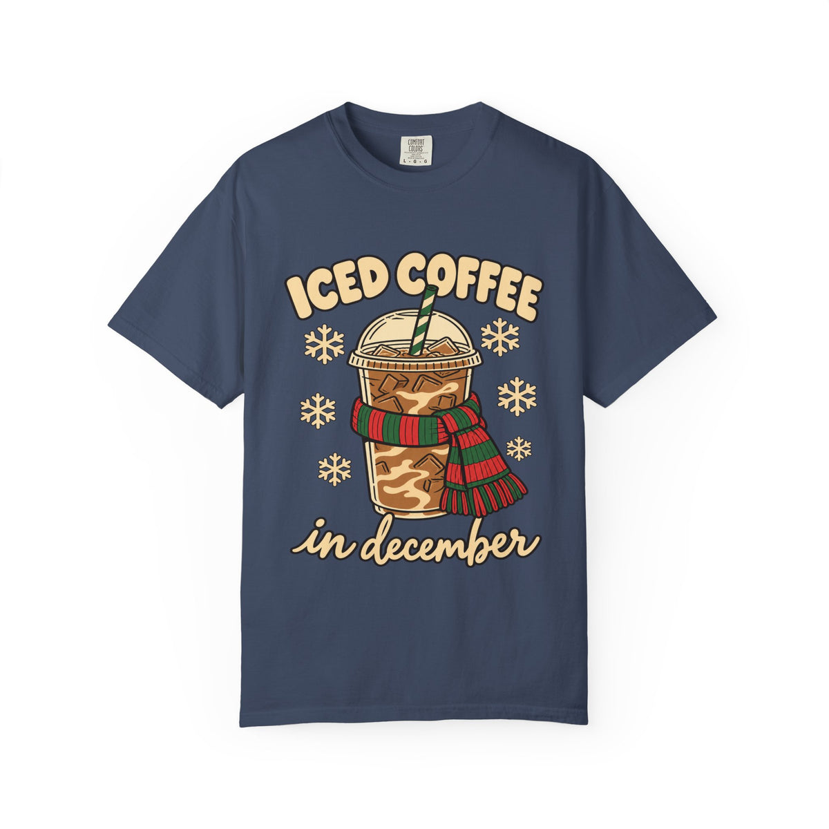 Iced Coffee in December Christmas T-Shirt