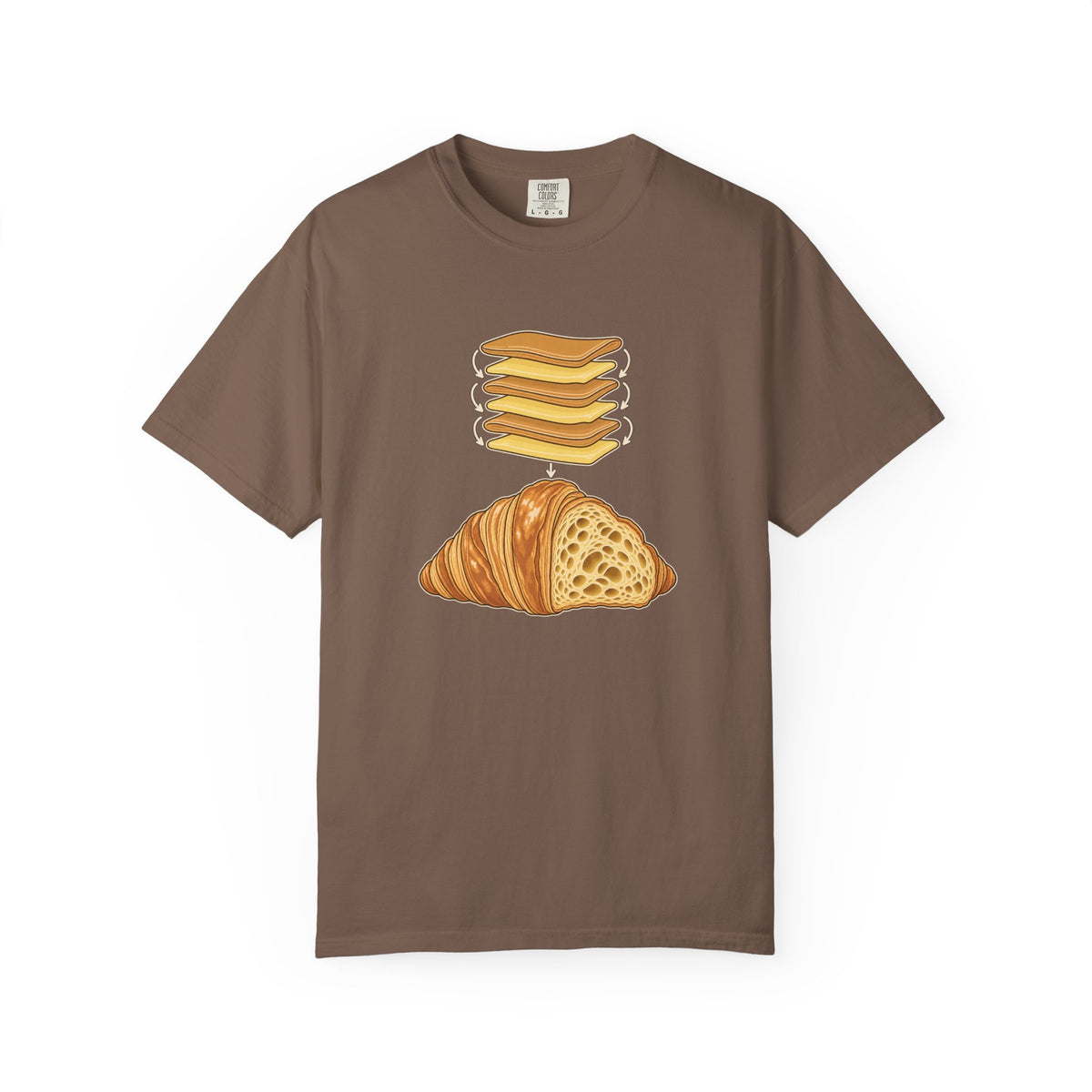 Croissant Lamination Diagram T-Shirt