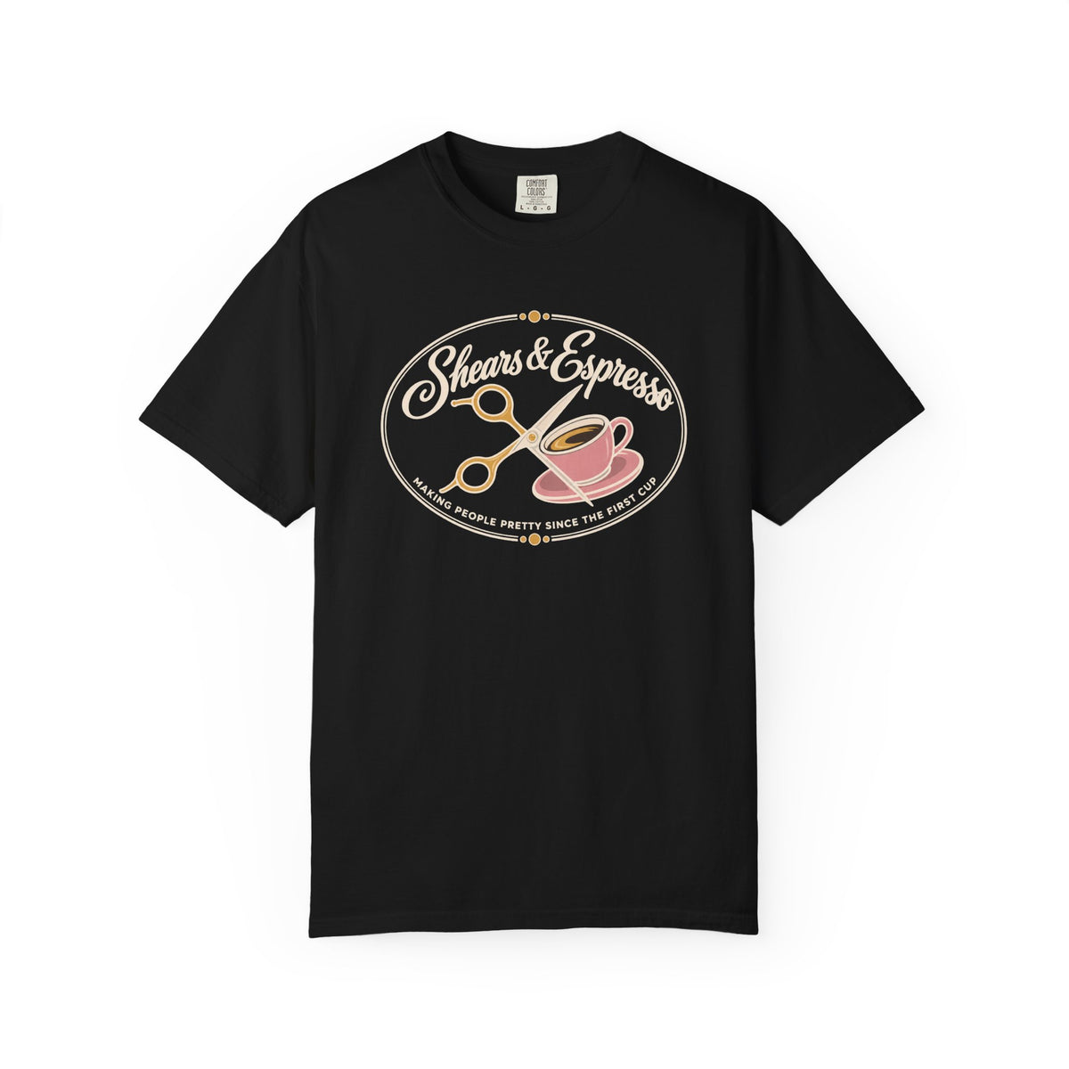 Shears and Espresso Hair Stylist T-Shirt
